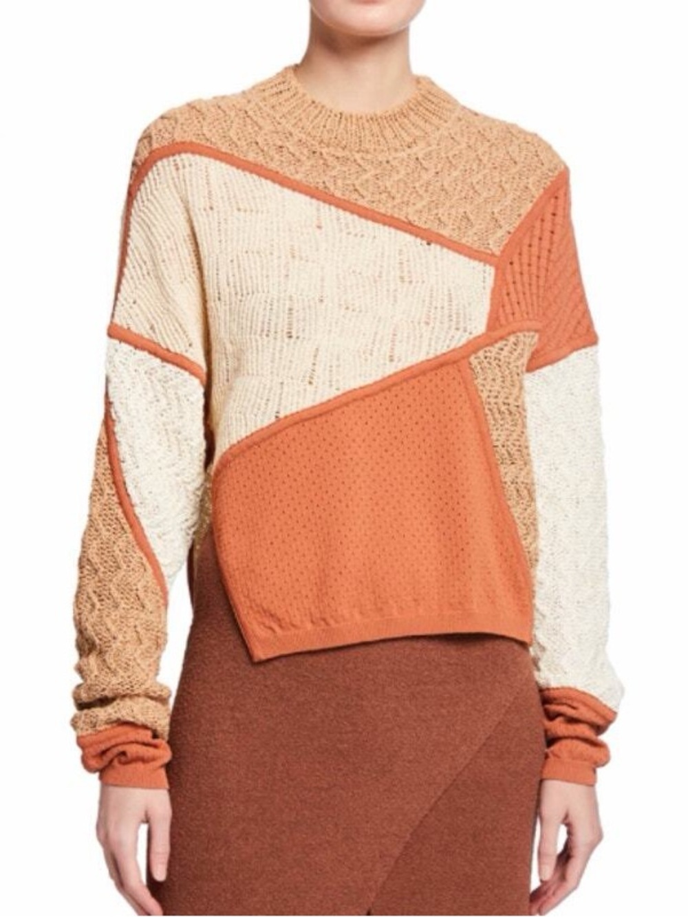Nanushka June Knitted Patchwork Sweater (121)